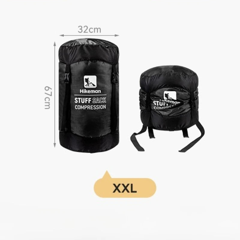 Outdoor Sleeping Bag Compression Bag Camping Travel Organizer Large Capacity Portable Compression Storage Bag for Camping Clothe