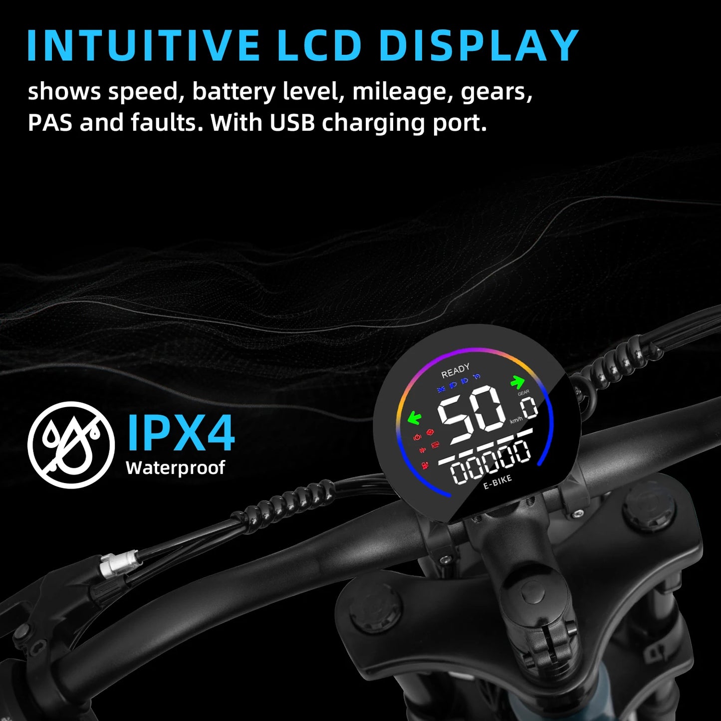 QS7 Max Electric Bicycle 2000W Brushless Motors MTB 48V 35AH Lithium Battery Speed 50Km/h Off Road