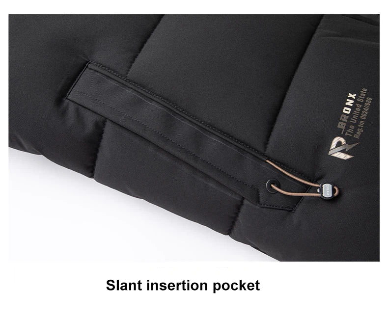 Graphene Warm Windproof Jacket Men Comfortable Thickened Outdoor Hooded Overcoat Male Casual