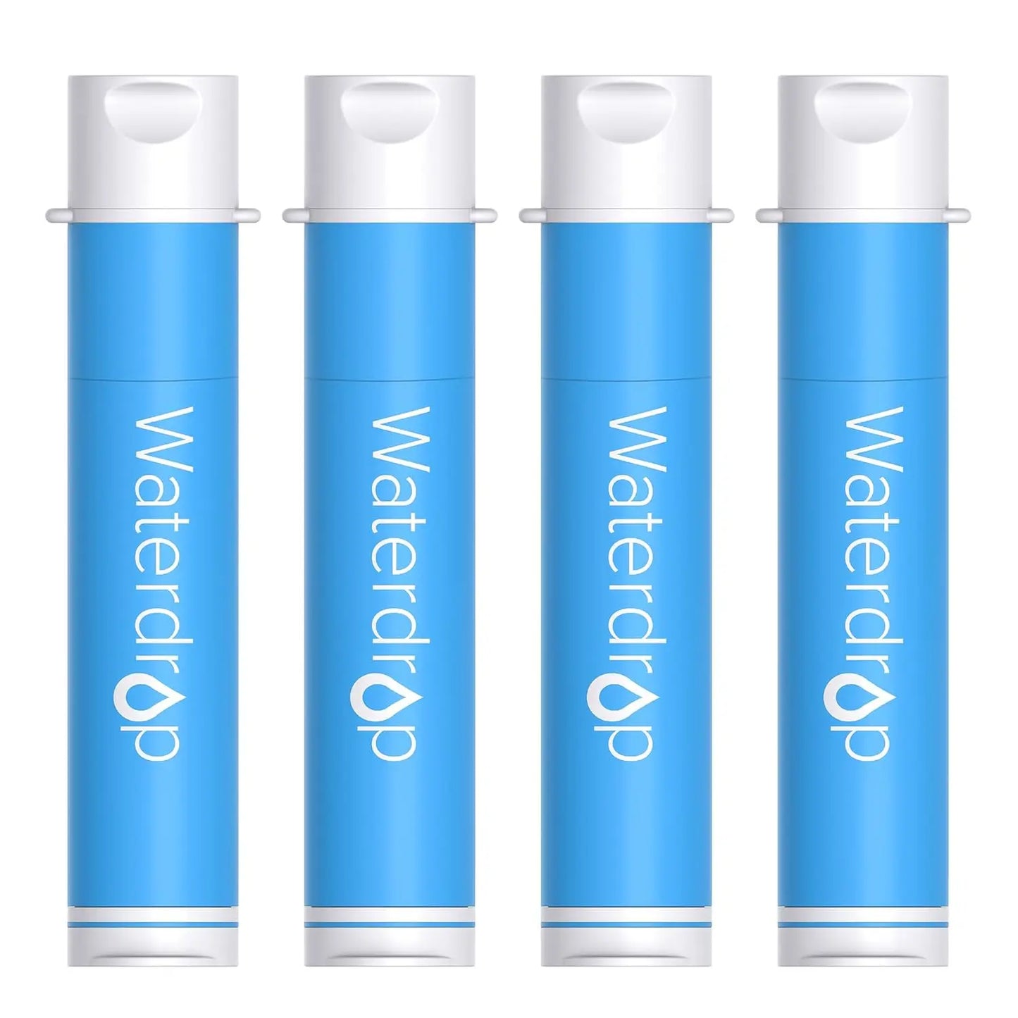 Waterdrop Filter Straw, Purifier Survival.Camping, Travel, Backpacking, Emergency Prepare, 4 Pack