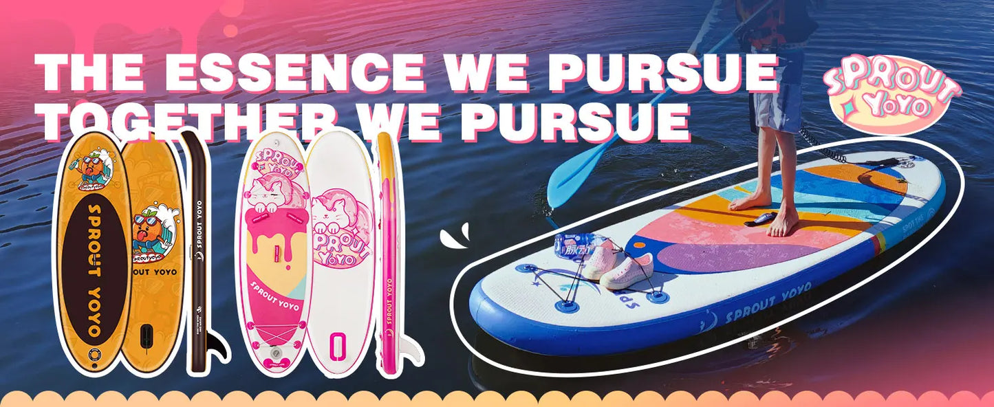 Kids Stand Up Paddle Board, Inflatable SUP Accessories, Wide Stable Design.