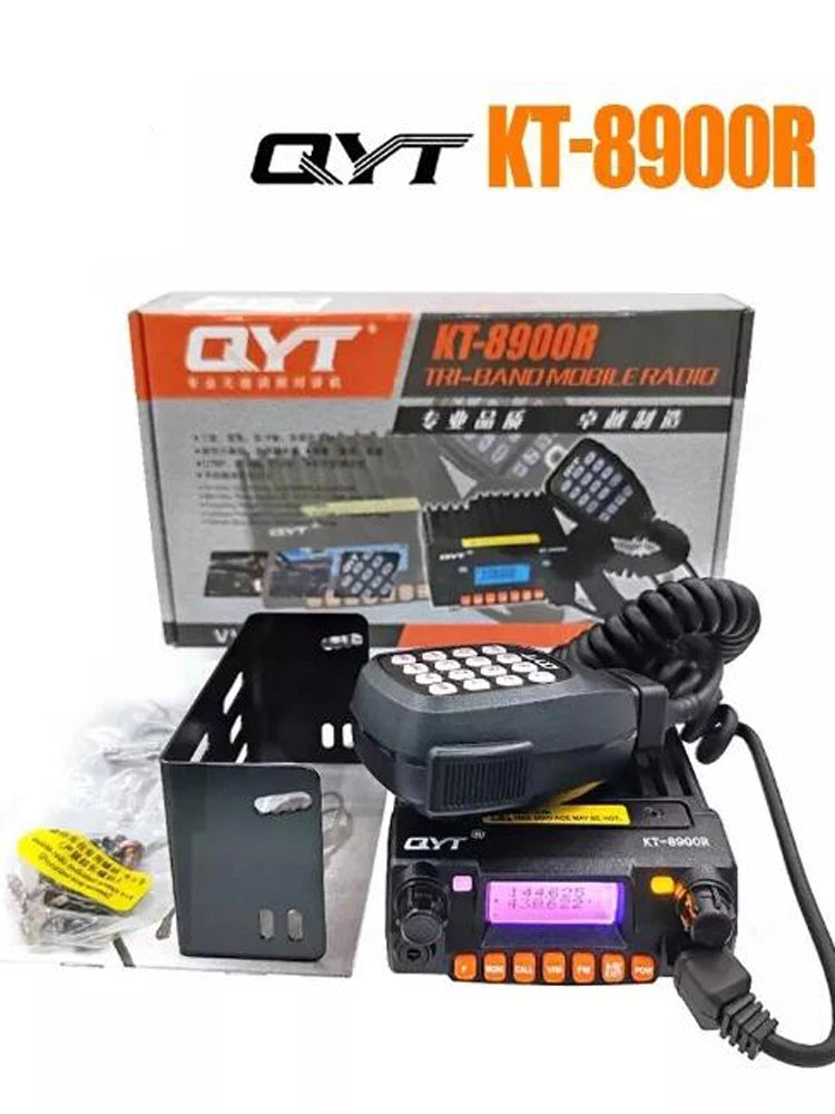 KT-8900R 25W Long Range Walkie Talkie  VHF UHF Transceiver 136~174&240-260&400~480MHz Mini Mobile Two Way Radio
