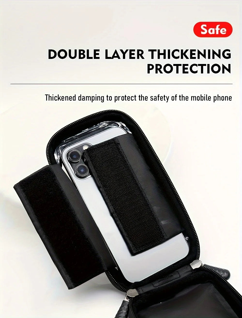 Bike Bag Frame Front Top Tube Cycling Bag Waterproof 7in Phone Case Touchscreen Bag MTB Pack