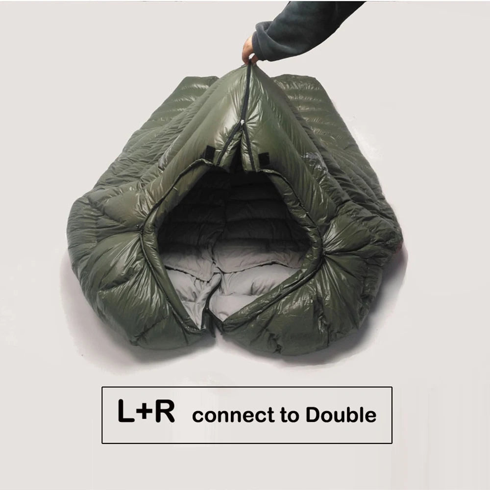 Kamperbox Outdoor Camping Down Sleeping Bag Winter Warm Sleeping Bag Camping Waterproof