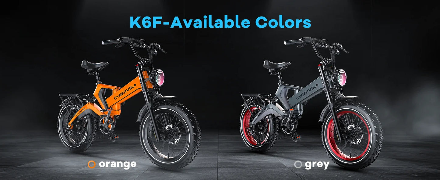 EK6 Peak 2000W Folding E-Bike, Adults, 35MPH 100Miles, 48V 25Ah Removable Battery,20"x4.0 Fat Tire