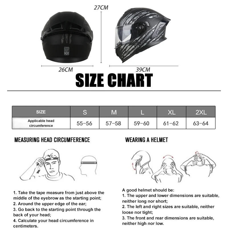 DIY modular helmetDOT Motorcycle Helmet Four Seasons Motocross Racing Modular Flip Up  Men Women