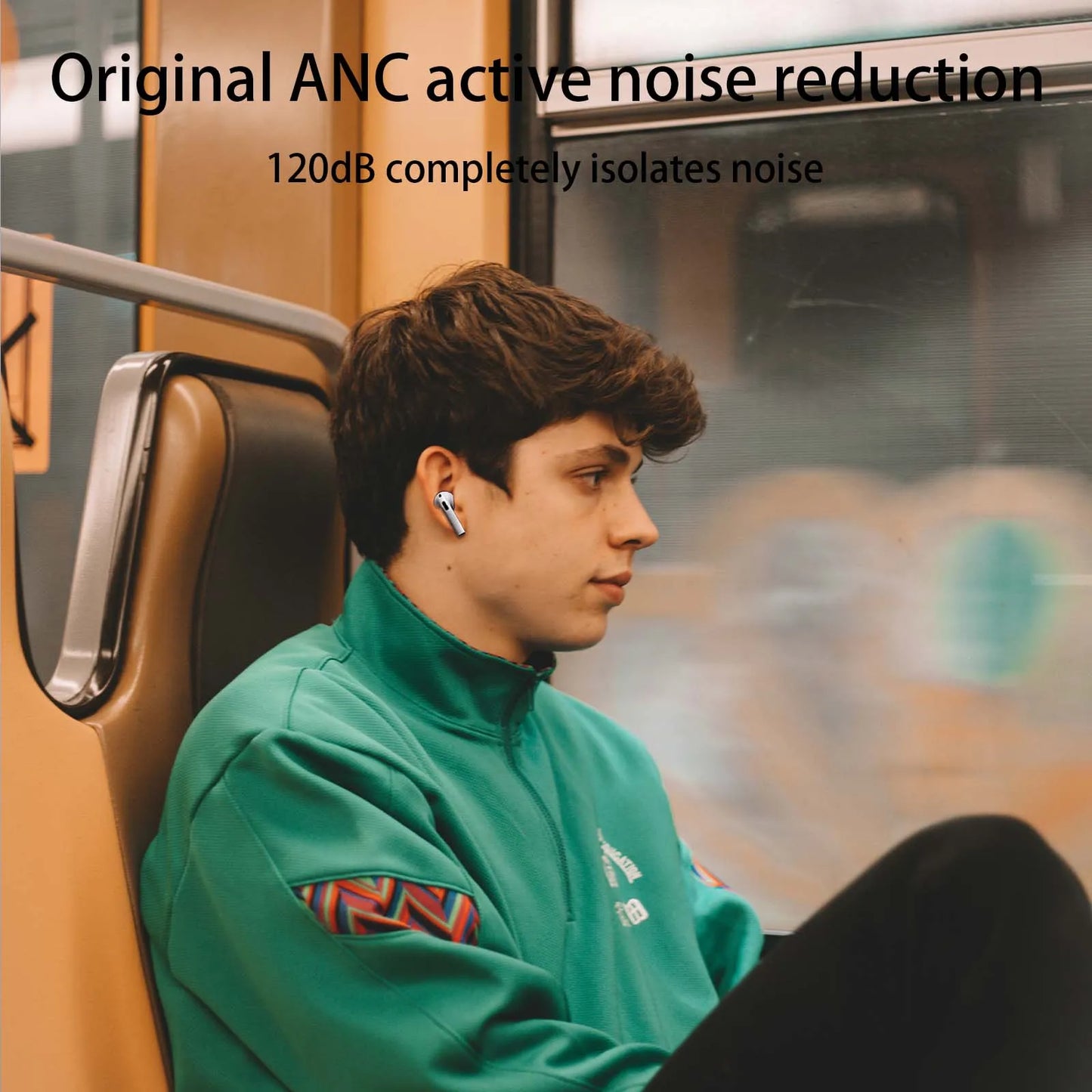 PRO 3 wireless Bluetooth earphones, heart rate monitor, ANC noise cancel microphone, stereo audio