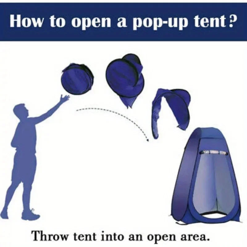 Pop Up Privacy Shower Tent Portable Outdoor Shower Tent Camp Toilet Rain Shelter