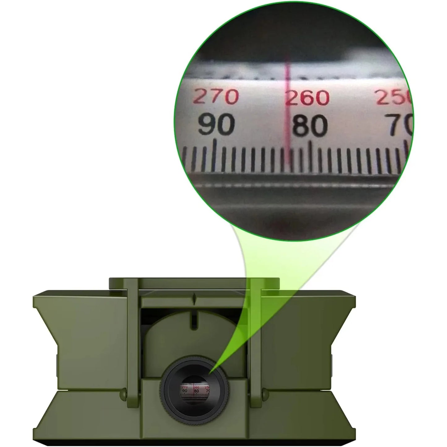 Professional Lensatic Compass Metal Waterproof IP65  Sighting Clinometer, Carry Bag
