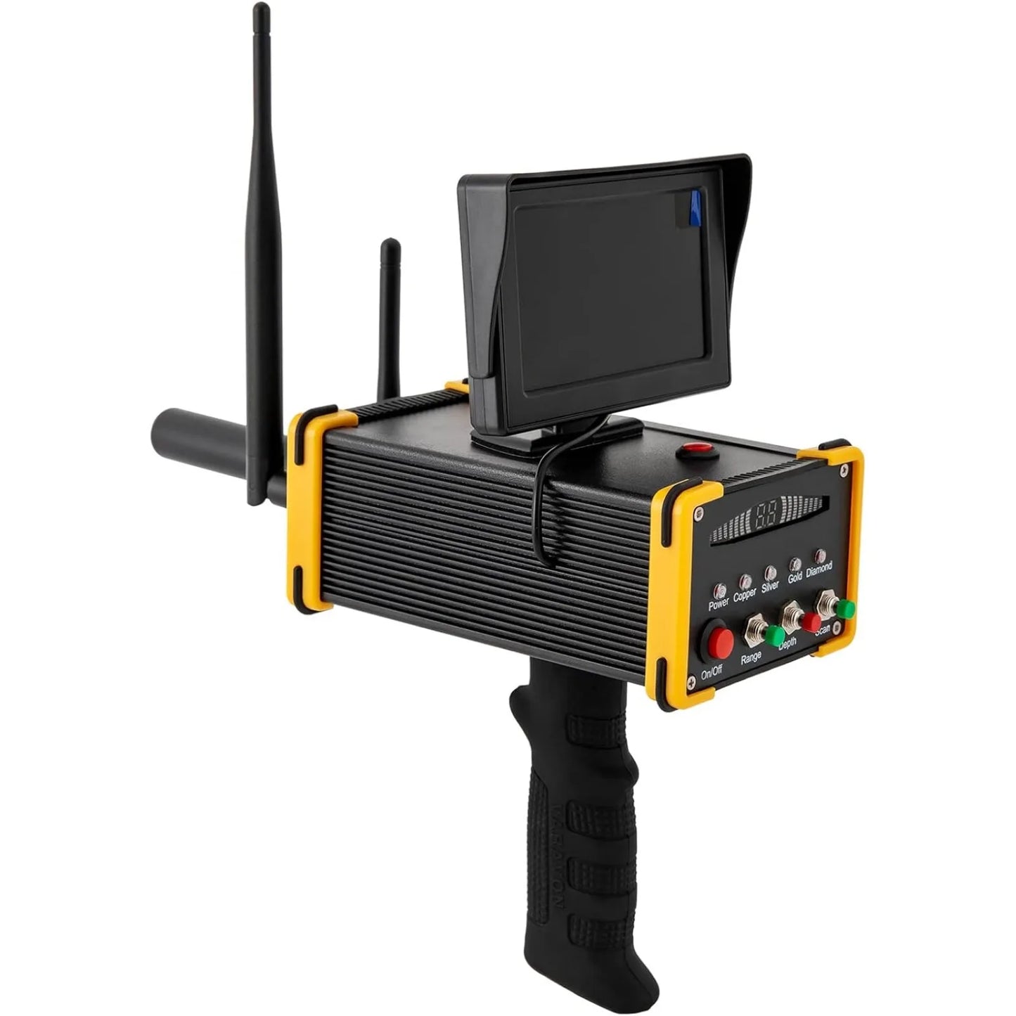 Metals Detector,Screen, Handheld 360° Auto Rotation Detection, 3248ft Range & 3.3-52.5 ft Depth Meta