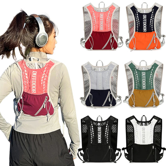 Hydration Running Vest Waterproof Water Bladder Daypack Reflective for Hiking Trail Running