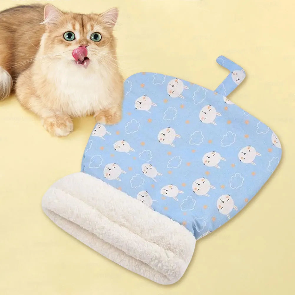 Cute Cartoon Cat Sleeping Bag Soft Plush Bed Funny TunnelNest WarmPuppy and Kitten