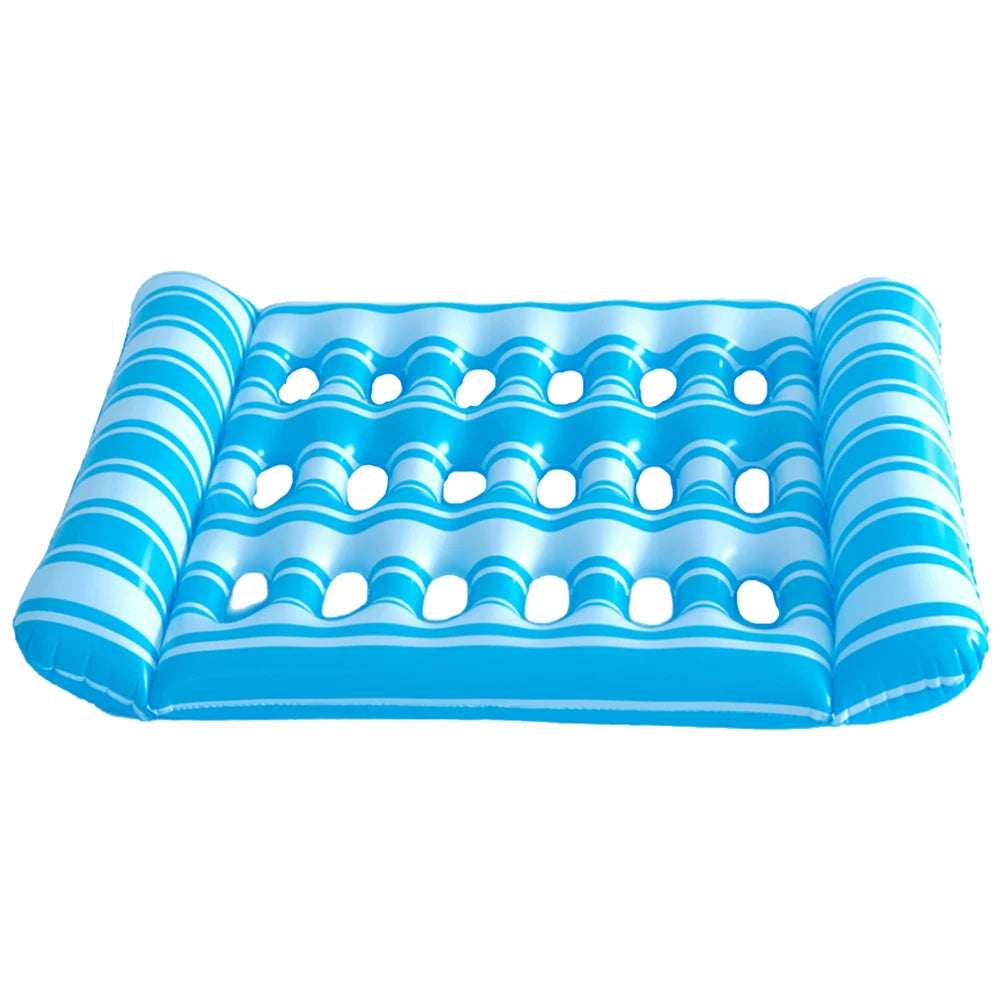 1-2PCS Inflatable Floating Bed Portable Water Sleeping Bed Foldable Swimming Pool Air Mattress Party