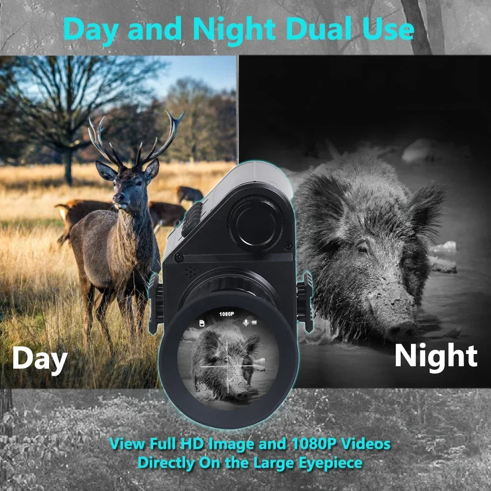 M5 Digital Riflescope Night Vision Scope Sight Infrared Monocular 1080P Video All in 1 for Hunting
