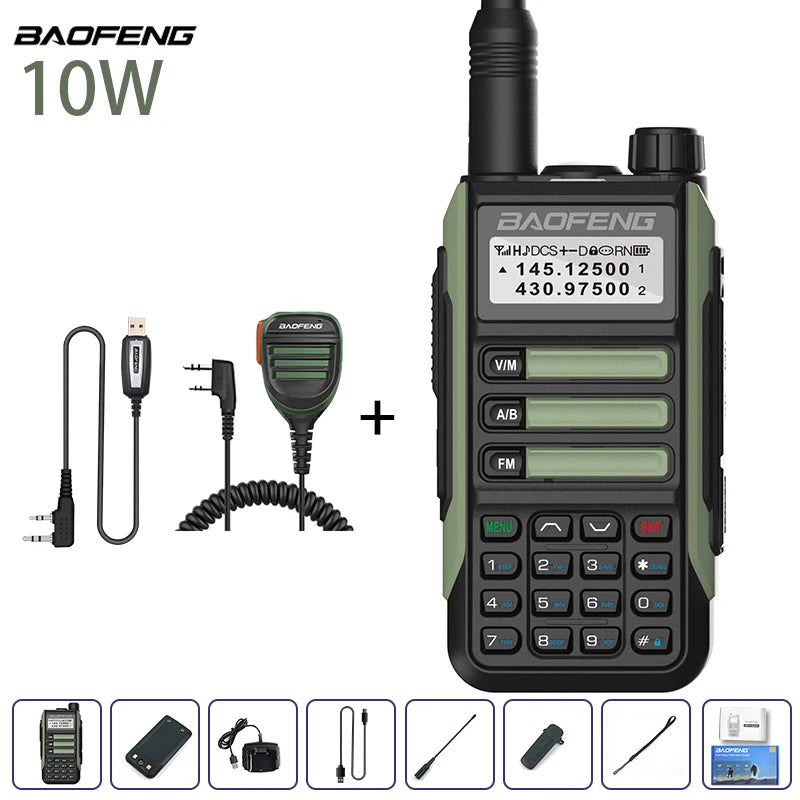 Waterproof Walkie Talkie Dual Band High Power Radio Dual Band Vhf Uhf CB Ham Radio Long Range