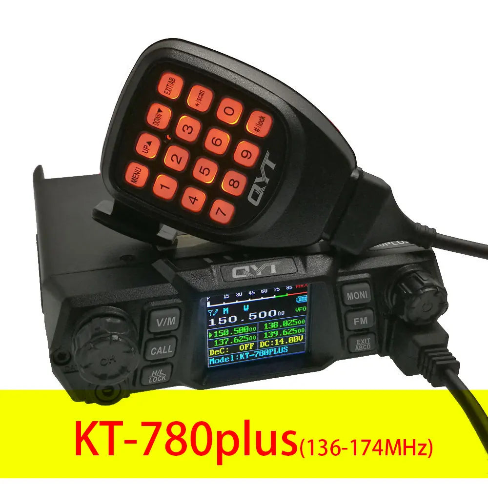 KT-780PLUS Mobile Radio VHF 136-174MHz or UHF 400-480MHz 100W /75W Walkie Talkie ,Transceiver
