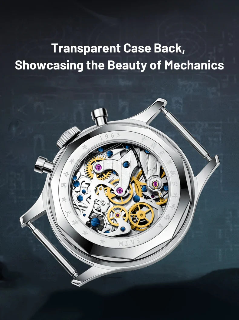 Seagull 1963 International Chronograph Manual Winding Mechanical Watches Original ST1901