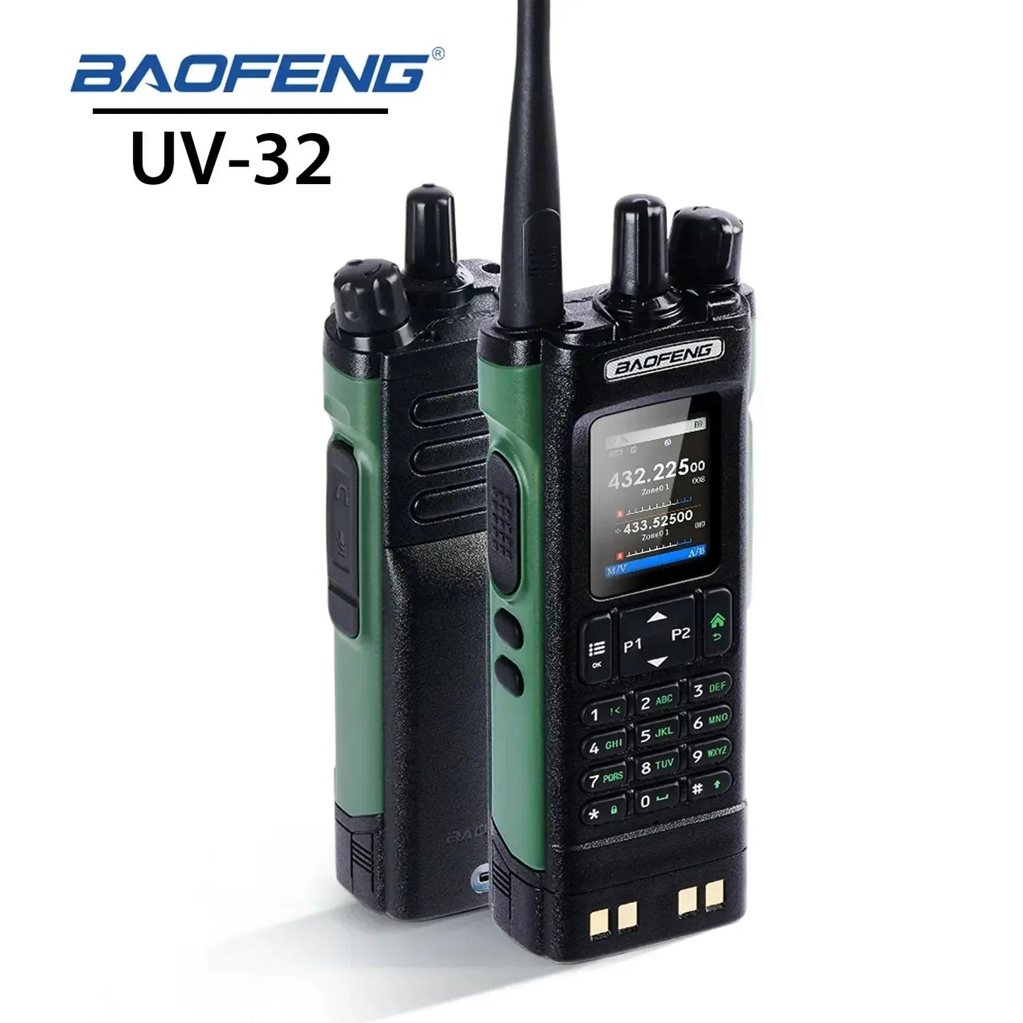 GPS Walkies Talkie AM FM Long Range Bluetooth Program10W Wireless Copy Frequency 1000CH 2-Way Radio