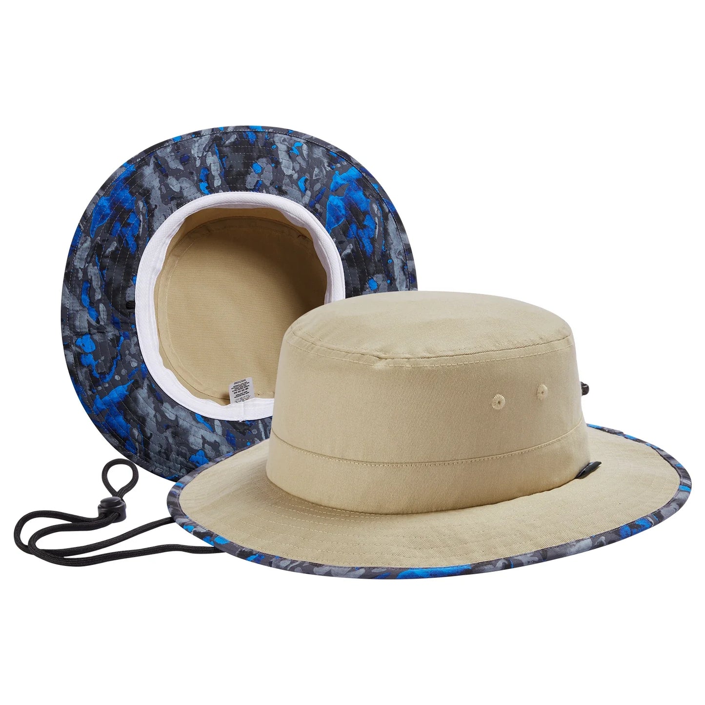 UPF 50+ Foldable Sun Hat Patterned Under Brim Bucket Hats for Summer Hiking Fishing Beach Safari Men Women