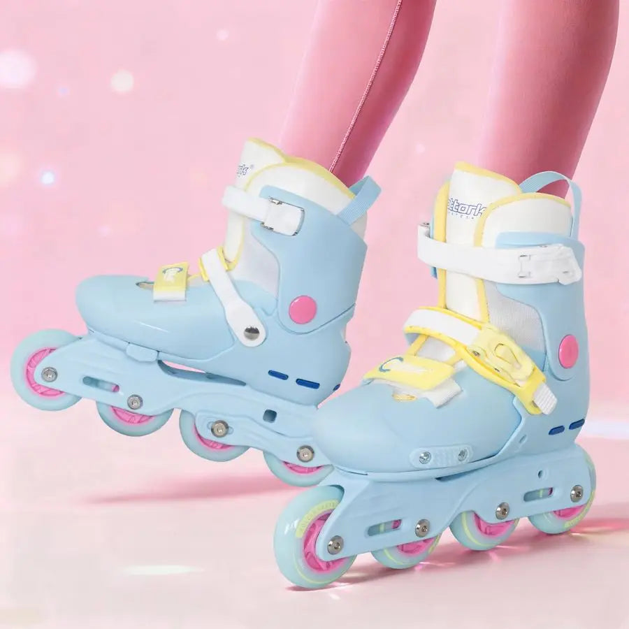 Inline Skates,Girls Kids Teens Boys Age 4,16, 4 Sizes Adjustable Blades Roller Outdoor Indoor