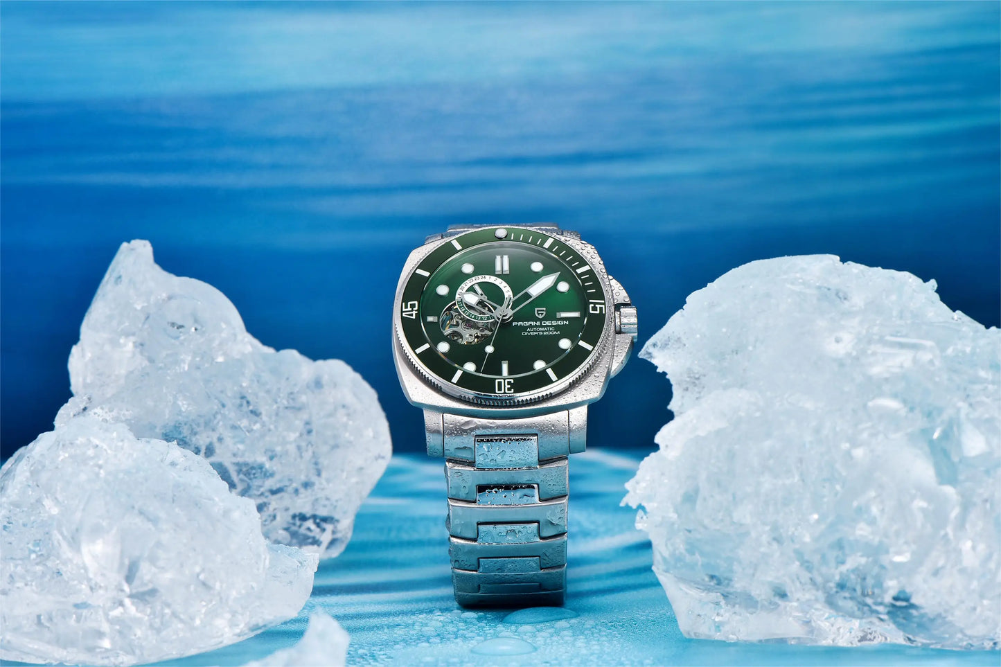 PAGANI Men's Mechanical Watch - Sapphire Crystal, Stainless Steel, Waterproof Stylish Wristwatch