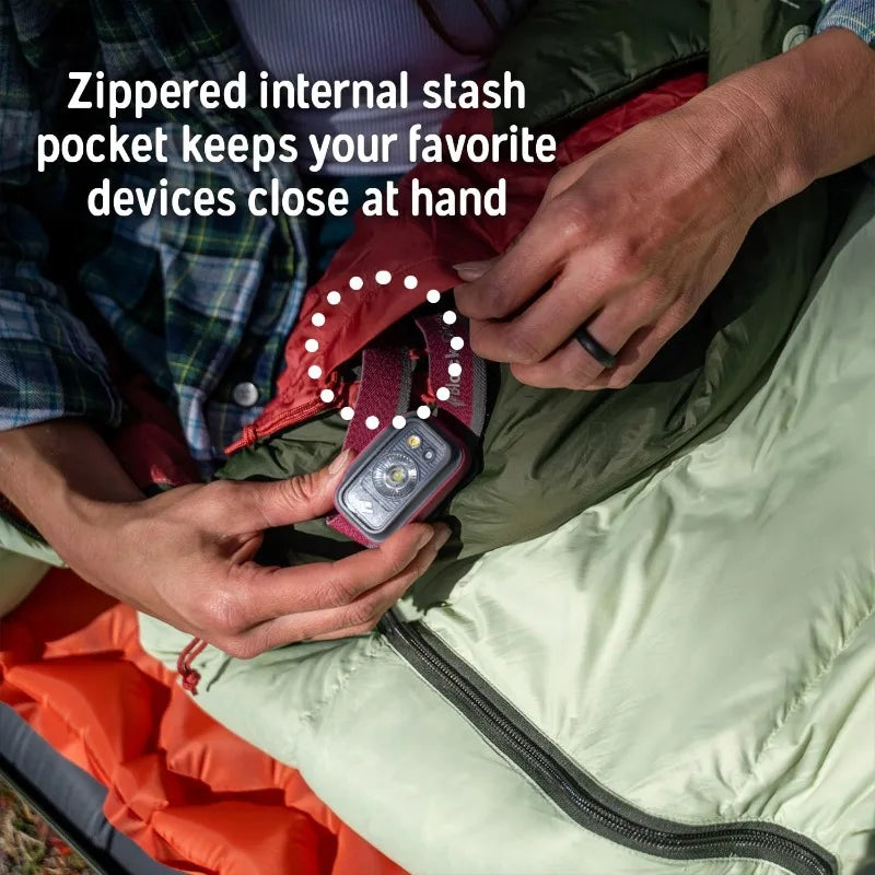 Down Mummy Sleeping Bag, Backpacking, Campers, 550 Fill Power, Recycled Fabrics, PFAS-Free DWR