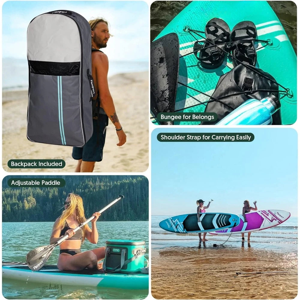 11' Prem Stand Up Paddle Board, Durable SUP Accessories/Carry Bag,Wide Stance, Non-Slip