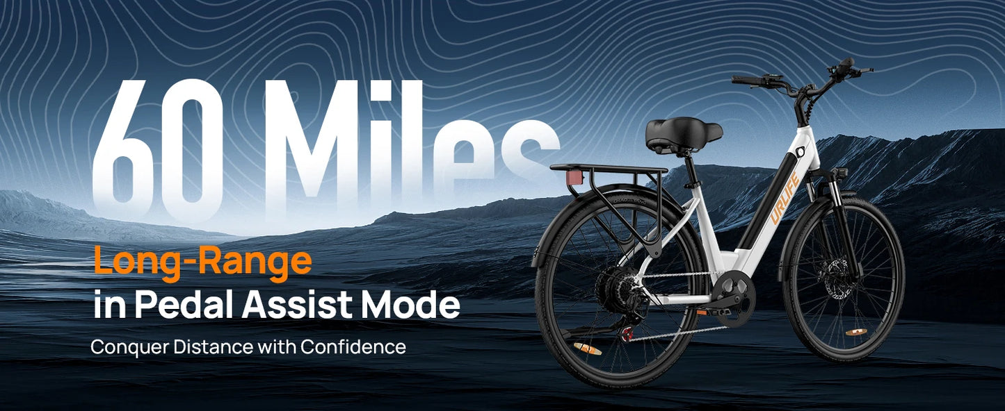 750W E26 Elec. Bike,Adults,48V 10.4Ah Removable Battery,Speed 20MPH, 26''X2" Standard Tire, 7-Speeds