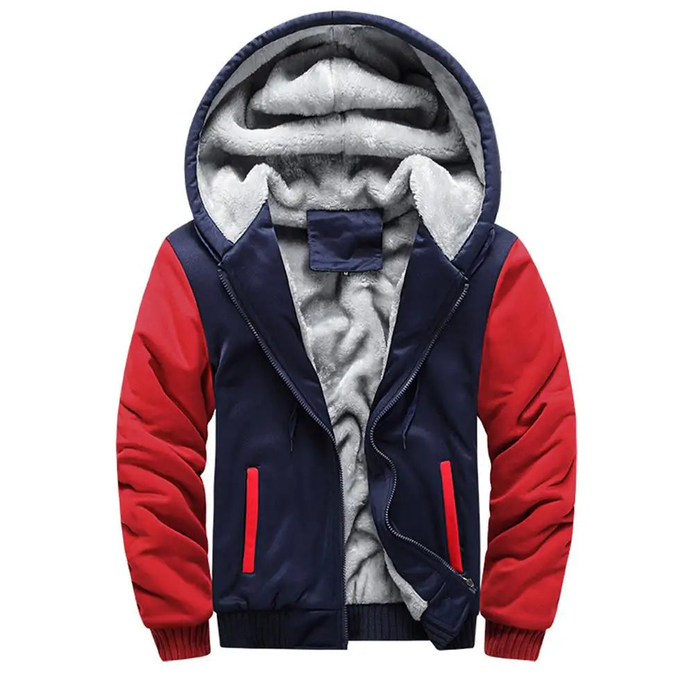 Men's Jacket Camouflage Thicken Winter Jackets for Men Fleece Long Sleeve Coat Man Casual Hoodies