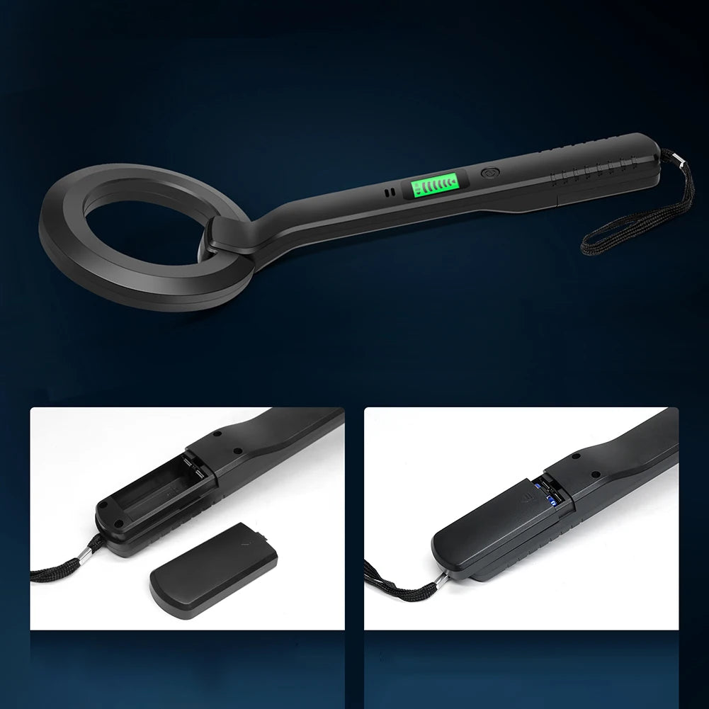 Handheld Alarm High Sensitivity Pinpointer Search 360°Scanning Coil Metal Detect Tool 3 Modes Coins