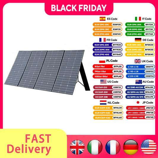 Foldable Solar Panel 400W / 200W / 140W / 100W / 60W Charger Output Power Station Solar Gen