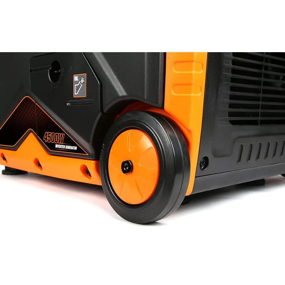 Ultra-Quiet 4500W Electric Start Portable Inverter Generator, Fuel Shut-Off, NOT SOLAR
