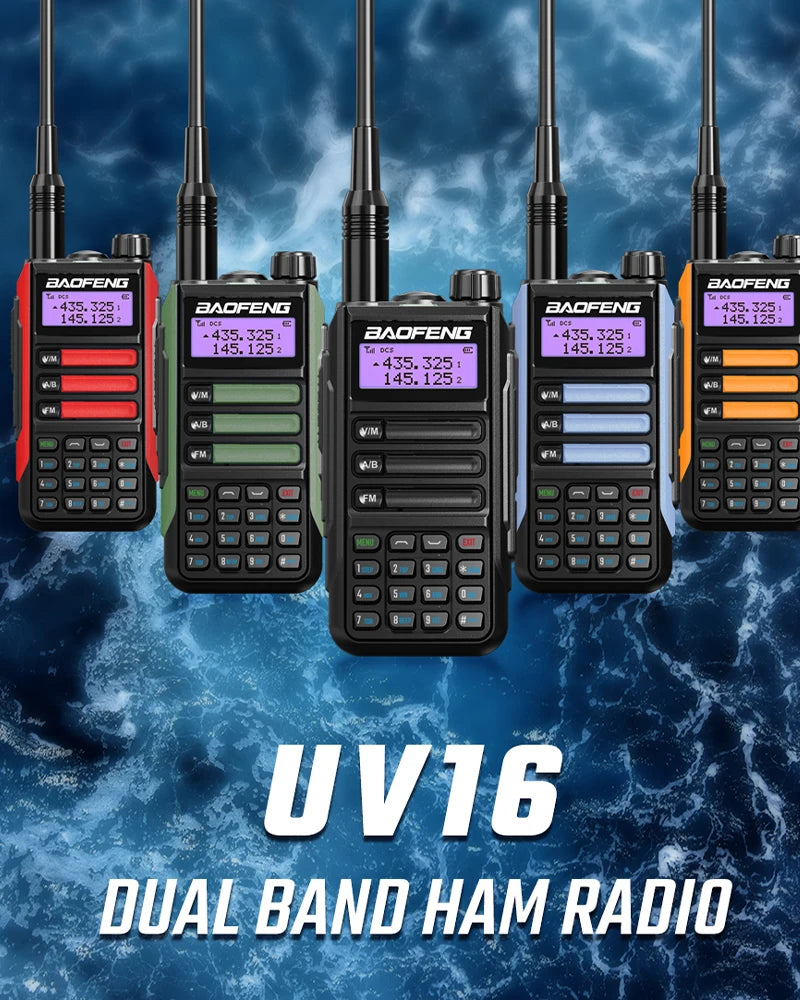 Waterproof Walkie Talkie Dual Band High Power Radio Dual Band Vhf Uhf CB Ham Radio Long Range