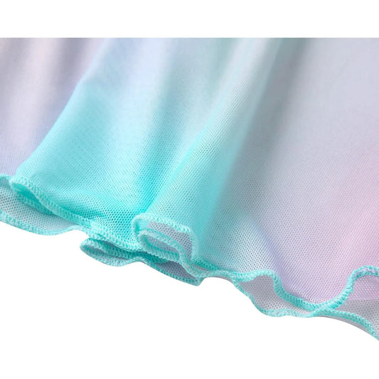 Women Girls Swim Cover Ups Swimsuit Cover-up Skirts Short Mesh Sheer See-Thru Bikini Coverups
