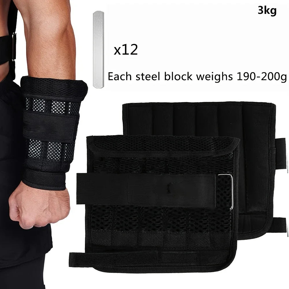 Adjustable Weight Vest, Ankle Weights, Wrist Weights, Running Weights Strength Training Equipment