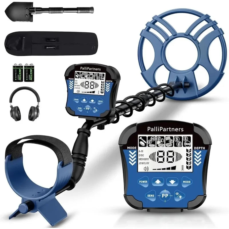 Metal Detector for Adults Waterproof-Professional Higher Accuracy Gold Detector,LCD Display,5 Mode