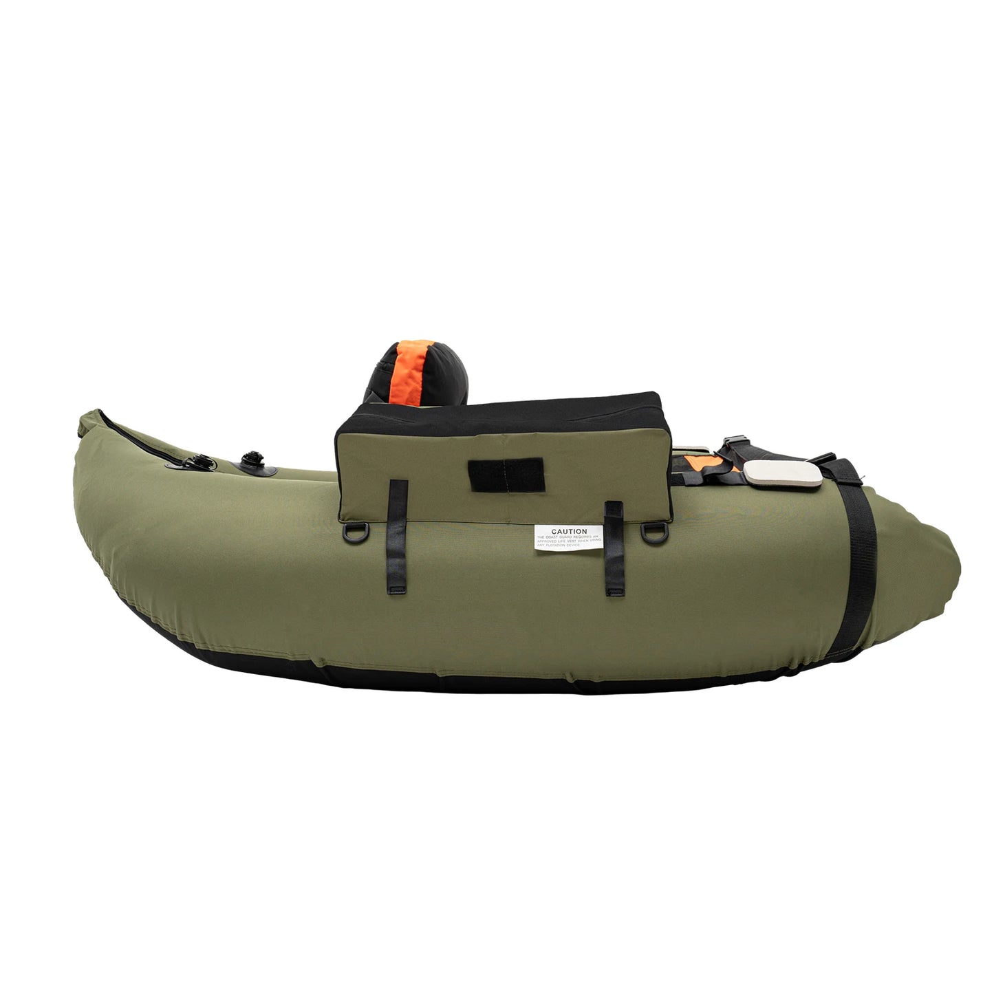 Inflatable Fishing Boat with Hand Air Pump Outdoor 136*105cm Max Capacity 286.6 lbs