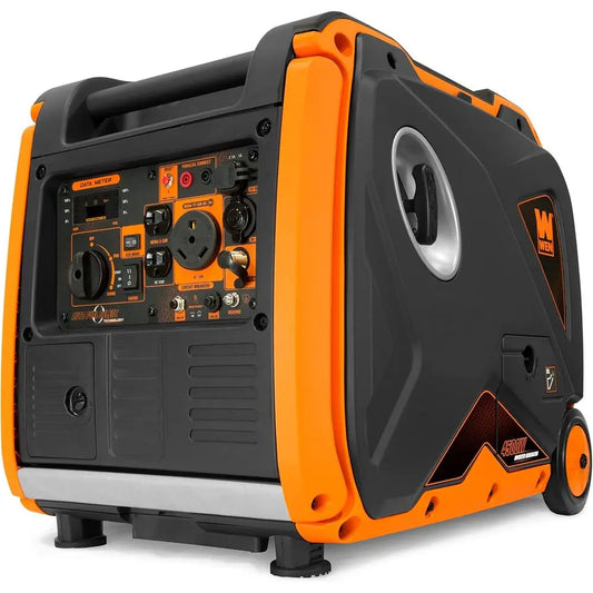 Ultra-Quiet 4500W Electric Start Portable Inverter Generator, Fuel Shut-Off, NOT SOLAR