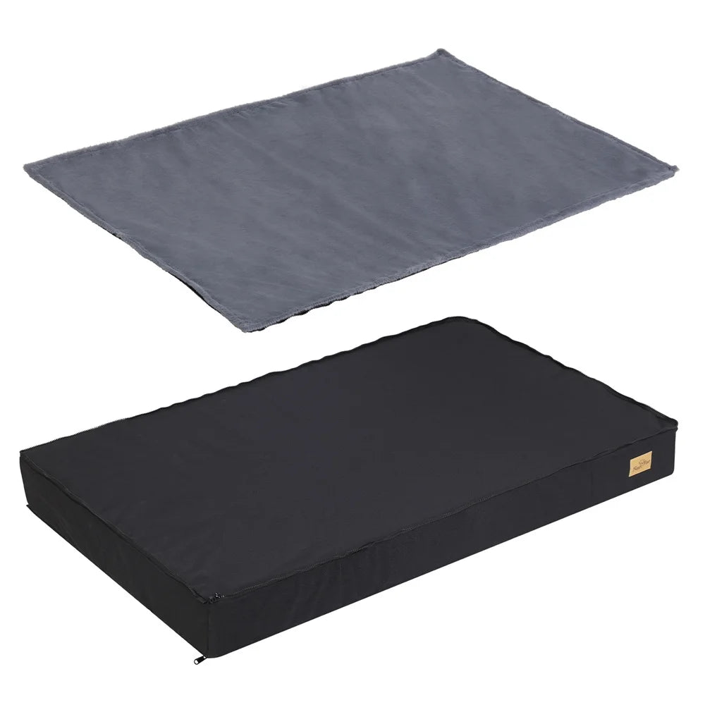 Large Orthopaedic Waterproof Cushion Pet Mattress 2 In 1 Pet Dog Crate Bed with Removable Cover