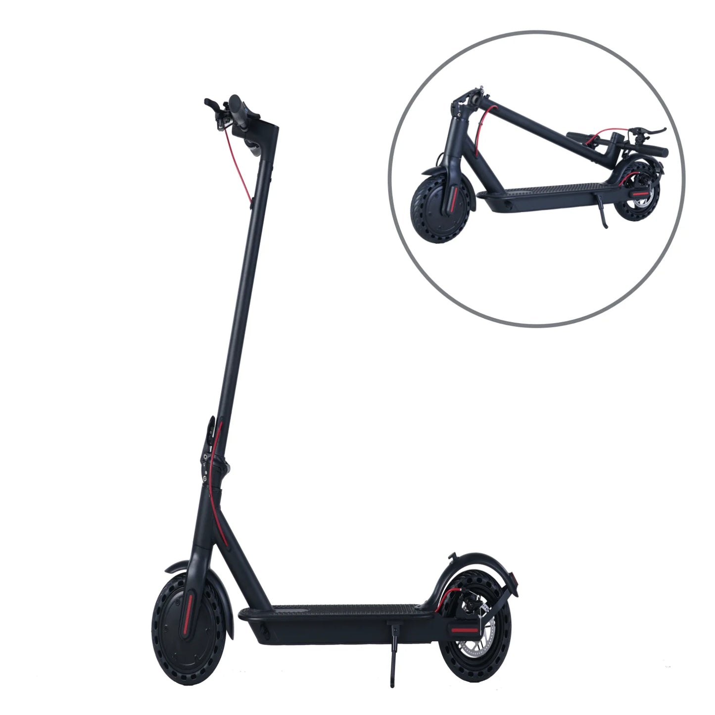 350W Peak 500W 36V Electric Scooter 10.4AH Battery 8.5inch Wheels 12 Months Warrantypaved, city st