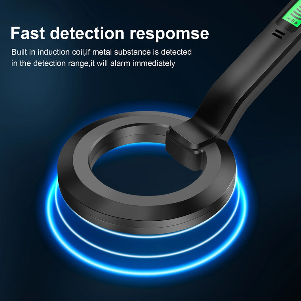 Handheld Alarm High Sensitivity Pinpointer Search 360°Scanning Coil Metal Detect Tool 3 Modes Coins