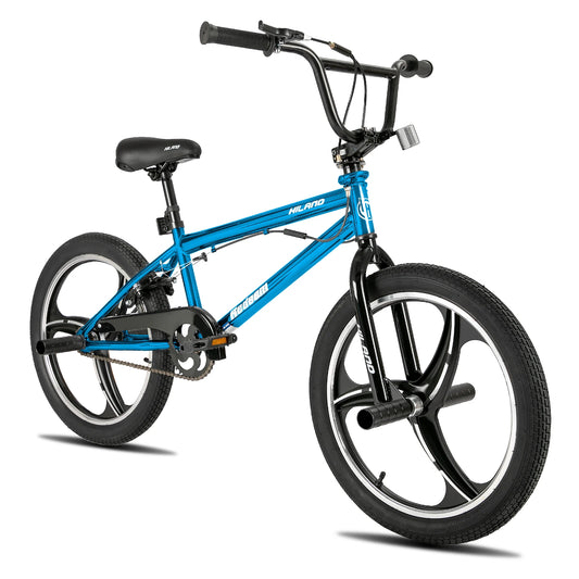 20 Inch Kids BMX Bike for Boys Girls Ages 5-12, 360 Degree Rotor Freestyle, 4 Pegs Single Speed