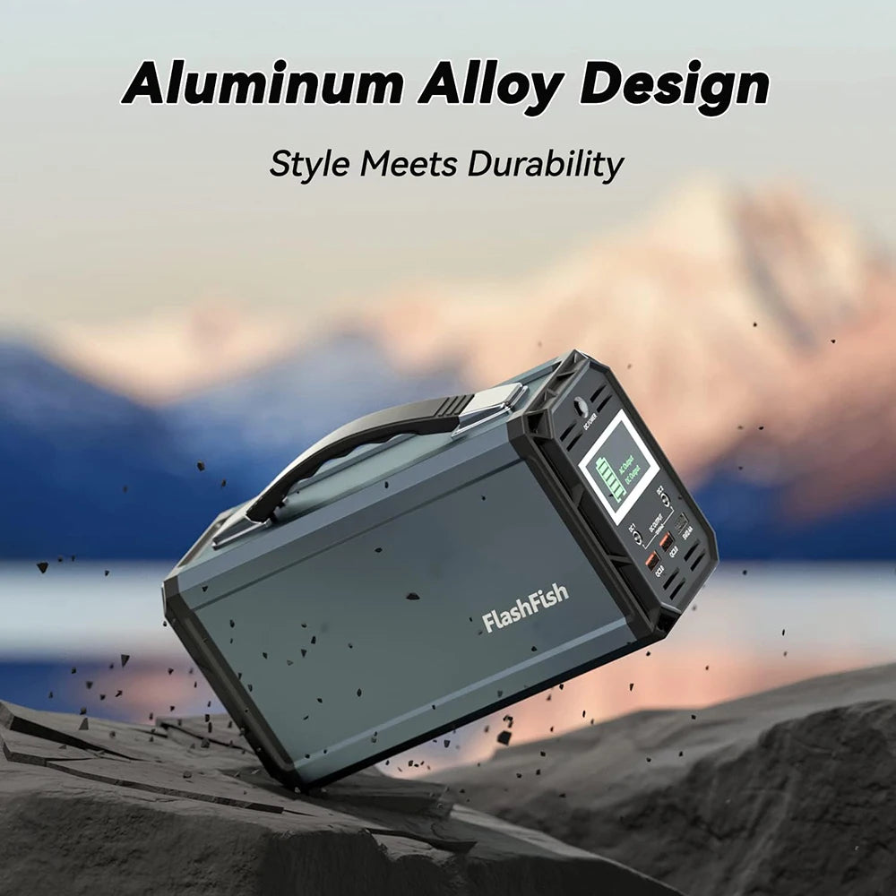 300W Solar Generator 222Wh Portable Power Station 60000mAh Rechargeable Lithium Battery Bank