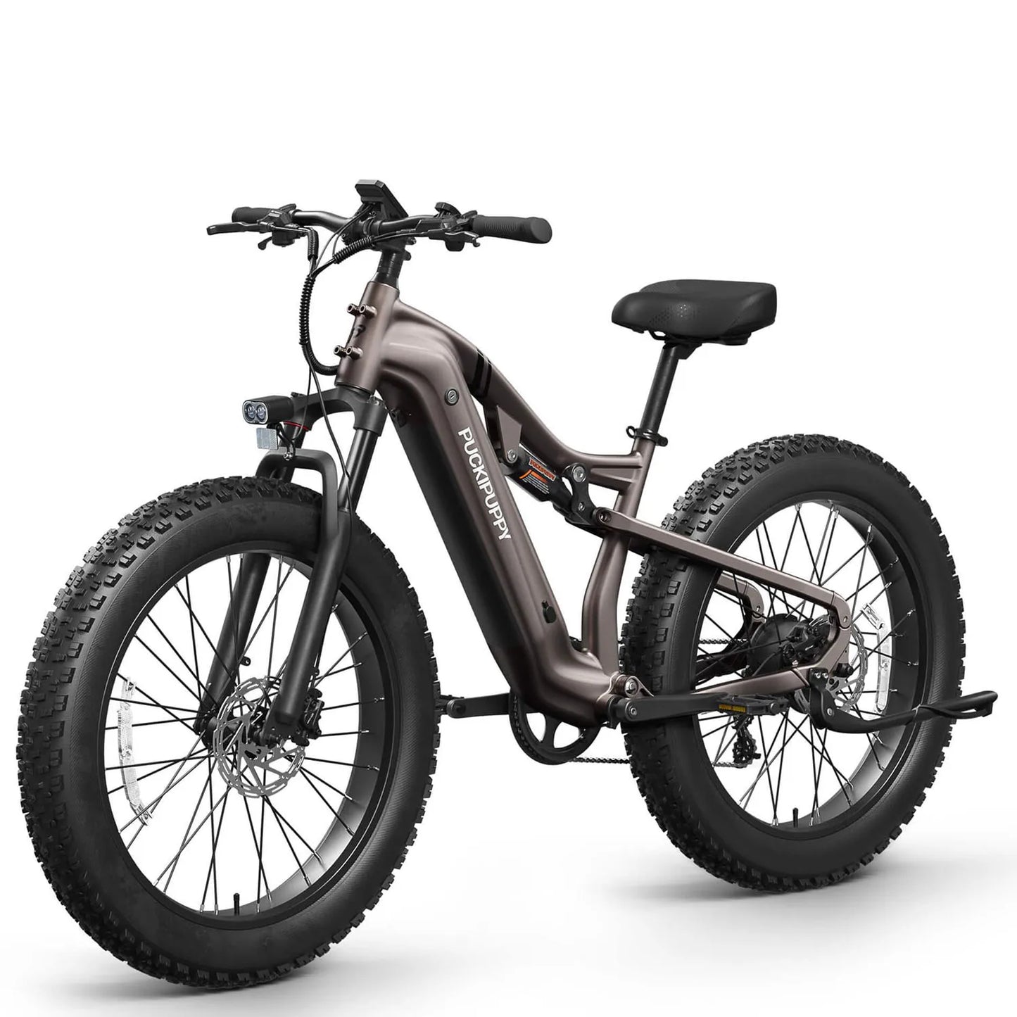 PUCKIPUPPY Lab-pro E-Bike 26" Fat Tire Full Suspension Mountain1350W 48V 20AH Ebike 2-Yr Warranty