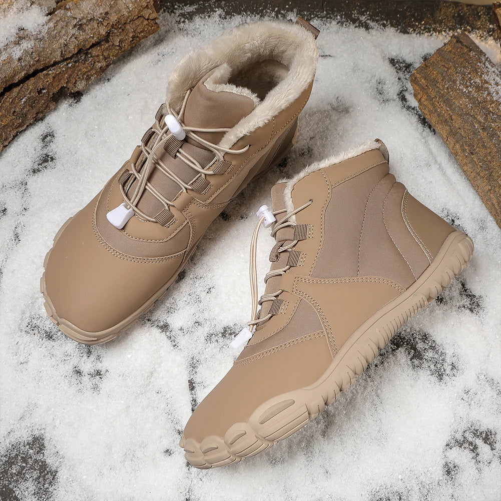 Winter Snow Boots Barefoot Hiking Anti Slip Cold-Proof Lightweight High-Top Booties for Men Women