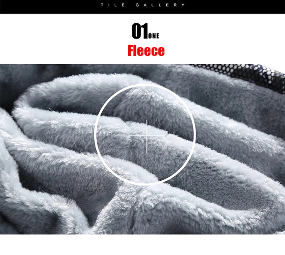 Winter Jacket Men Warm Thick Fleece Male Zipper Hooded  Outerwear Long Sleeves Sports Hoody