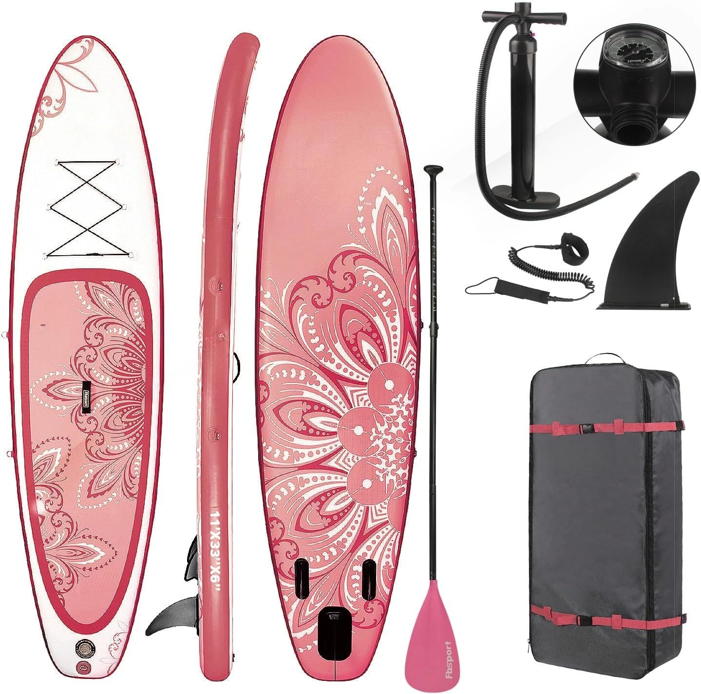 11' Prem Stand Up Paddle Board, Durable SUP Accessories/Carry Bag,Wide Stance, Non-Slip
