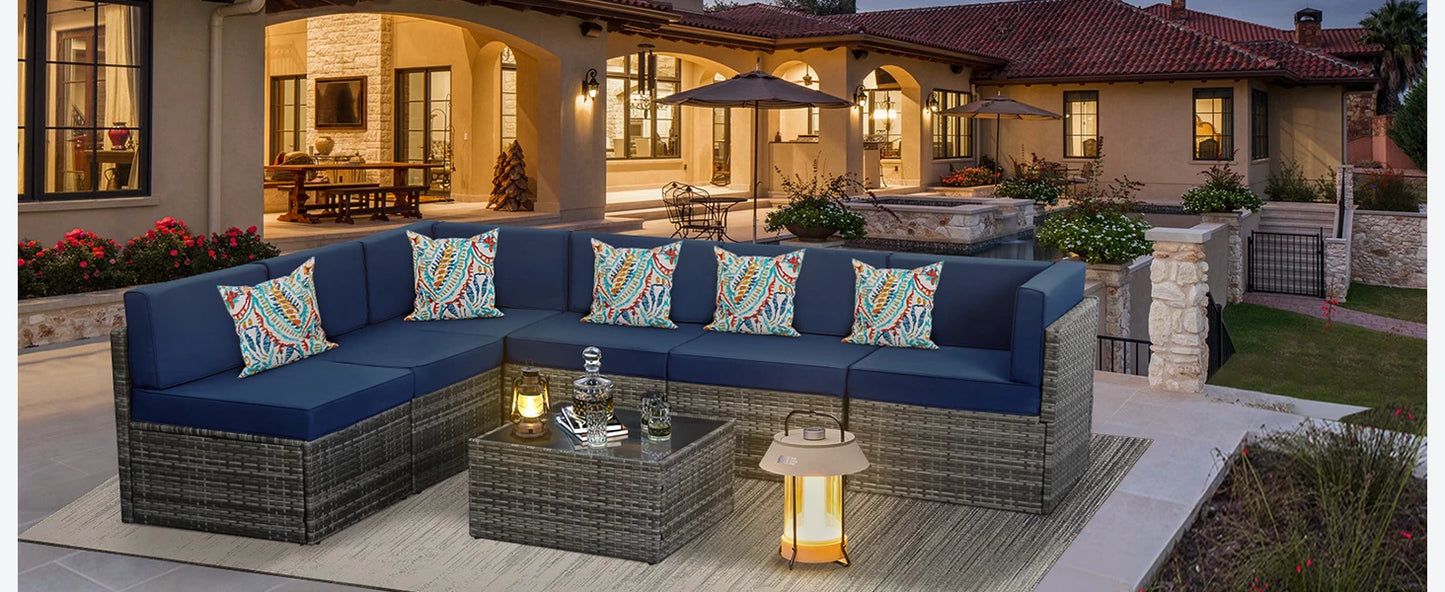 Outdoor Sectional Furniture Chair Set