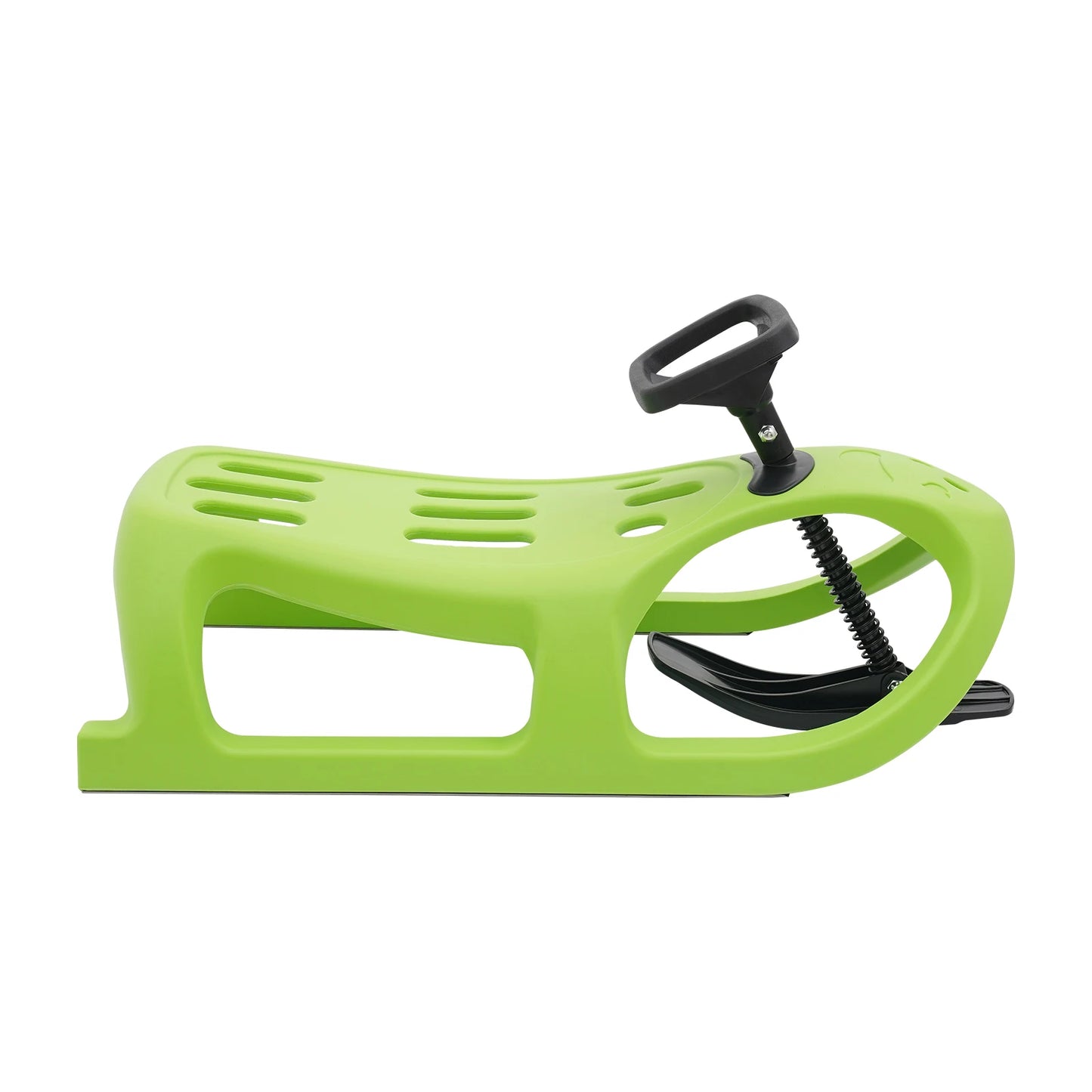 Snow Sled 100kg Load-bearing Capacity Single Rider Winter Sleigh Outdoor, Toddlers & Kids