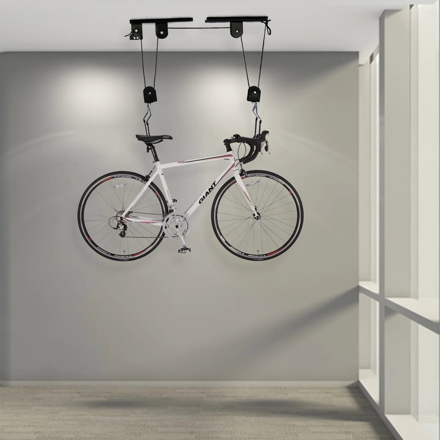 Bike Hoist for Garage Ceiling Mount Pulley System ,Bike Hangers